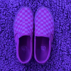 Pink checkered Vans